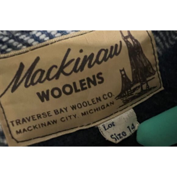 Vintage Mackinaw Woolens plaid zip up jacket. Size 14. - Picture 11 of 11